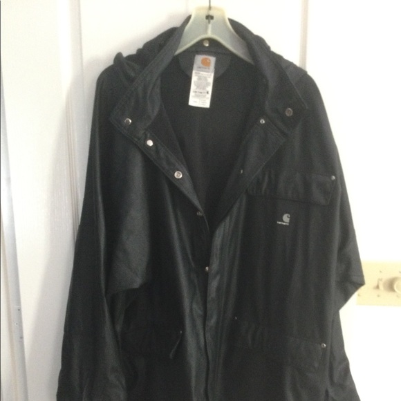 SoldMens already lowered price firm   New Chrhartt XL raincoat with hood - Picture 2 of 10